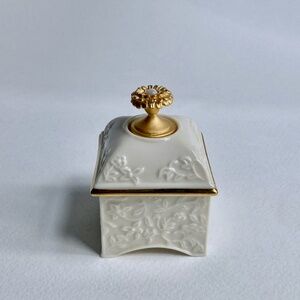 Lenox "October" Lidded Porcelain Box,1980's